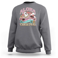 Hawaii Christmas Sweatshirt Surfing Santa With Tattoos Aloha Christmas - Wonder Print Shop