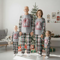 Xmas Santa Plaid Pajama Set Vintage Nothing For You Whore Family Xmas - Wonder Print Shop