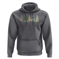 Merry and Bright Trees Hoodie Womans Holiday Coquette Tree Bow
