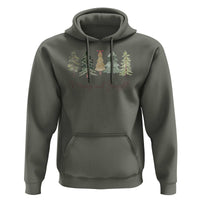 Merry and Bright Trees Hoodie Womans Holiday Coquette Tree Bow