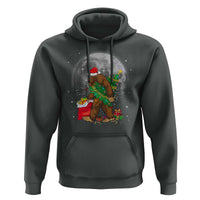 Bigfoot Christmas Tree Lights Hoodie Believe Xmas Sasquatch Lovers Ugly Gift