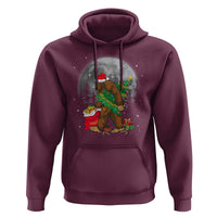Bigfoot Christmas Tree Lights Hoodie Believe Xmas Sasquatch Lovers Ugly Gift