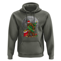 Bigfoot Christmas Tree Lights Hoodie Believe Xmas Sasquatch Lovers Ugly Gift