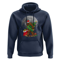 Bigfoot Christmas Tree Lights Hoodie Believe Xmas Sasquatch Lovers Ugly Gift