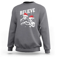 Alien And Bigfoot Christmas Sweatshirt - Wonder Print Shop