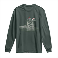 Bigfoot Christmas Long Sleeve Shirt Funny Hilarious Loch Ness Monster Really Sasquatch Lovers