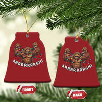 Bigfoot Xmas Christmas Ornament Winter Yeti Sasquatch Loves Xmas Tree Lights - Wonder Print Shop