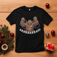 Bigfoot Christmas T Shirt Winter Yeti Sasquatch Loves Xmas Tree Lights - Wonder Print Shop