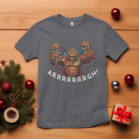 Bigfoot Christmas T Shirt Winter Yeti Sasquatch Loves Xmas Tree Lights - Wonder Print Shop