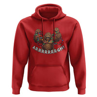 Bigfoot Christmas Hoodie Winter Yeti Sasquatch Loves Xmas Tree Lights