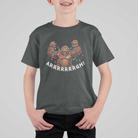 Bigfoot Christmas T Shirt For Kid Winter Yeti Sasquatch Loves Xmas Tree Lights - Wonder Print Shop