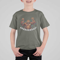Bigfoot Christmas T Shirt For Kid Winter Yeti Sasquatch Loves Xmas Tree Lights - Wonder Print Shop