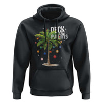 Hawaiian Christmas Hoodie Deck The Palms Christmas Palm Tree Beach Family Vacation