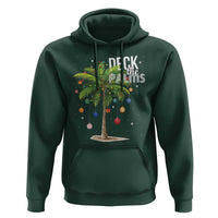 Hawaiian Christmas Hoodie Deck The Palms Christmas Palm Tree Beach Family Vacation