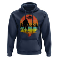 Funny Bigfoot Christmas Hoodie Believe Bigfoot Alien Santa Hat Sasquatch Loves