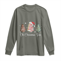 Funny Oh Christmas Tree Cakes Long Sleeve Shirt