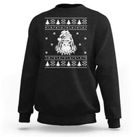 Bigfoot Santa Claus Sweatshirt Funny Ugly Xmas Sasquatch Lovers - Wonder Print Shop