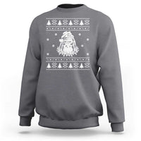 Bigfoot Santa Claus Sweatshirt Funny Ugly Xmas Sasquatch Lovers - Wonder Print Shop