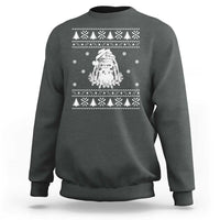 Bigfoot Santa Claus Sweatshirt Funny Ugly Xmas Sasquatch Lovers - Wonder Print Shop