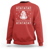 Bigfoot Santa Claus Sweatshirt Funny Ugly Xmas Sasquatch Lovers - Wonder Print Shop