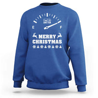 Merry Christmas Shitter's Full Sweatshirt Funny Ugly Christmas Sweater - Wonder Print Shop