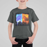 Godzilla Versus Moo Deng T Shirt For Kid - Wonder Print Shop