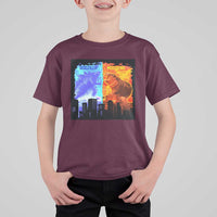 Godzilla Versus Moo Deng T Shirt For Kid - Wonder Print Shop