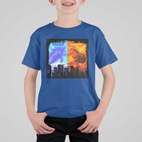 Godzilla Versus Moo Deng T Shirt For Kid - Wonder Print Shop