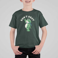 Portland Frog T Shirt For Kid Don't Obey Inflatable Costume Protest - Wonder Print Shop