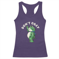 Portland Frog Racerback Tank Top Don't Obey Inflatable Costume Protest - Wonder Print Shop