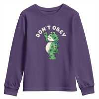 Portland Frog Youth Sweatshirt Don't Obey Inflatable Costume Protest - Wonder Print Shop