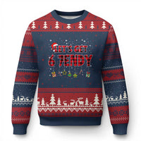 Six Seven Xmas Ugly Christmas Sweater Let's get Sendy 7endy Funny 67 6 7 Meme Gen Alpha Slang - Wonder Print Shop