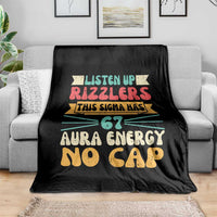 Listen Up Rizzlers This Sigma Has 67 Aura Energy Six Seven Throw Blanket - Wonder Print Shop