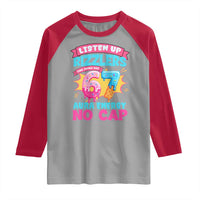 Listen Up Rizzlers This Sigma Has 67 Aura Energy Six Seven Raglan Shirt Baseball Drip Number 67 - Wonder Print Shop