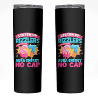 Listen Up Rizzlers This Sigma Has 67 Aura Energy Six Seven Skinny Tumbler Baseball Drip Number 67 - Wonder Print Shop