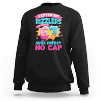 Listen Up Rizzlers This Sigma Has 67 Aura Energy Six Seven Sweatshirt Baseball Drip Number 67 - Wonder Print Shop