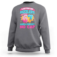 Listen Up Rizzlers This Sigma Has 67 Aura Energy Six Seven Sweatshirt Baseball Drip Number 67 - Wonder Print Shop