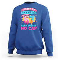 Listen Up Rizzlers This Sigma Has 67 Aura Energy Six Seven Sweatshirt Baseball Drip Number 67 - Wonder Print Shop
