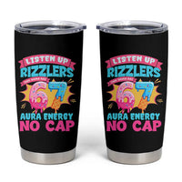 Listen Up Rizzlers This Sigma Has 67 Aura Energy Six Seven Tumbler Cup Baseball Drip Number 67 - Wonder Print Shop