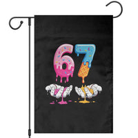 Funny 67 Six Seven Ice Cream Drip Garden Flag Cool Meme 6 7 Funny Number Couple Matching Costume - Wonder Print Shop