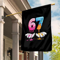 Funny 67 Six Seven Ice Cream Drip Garden Flag Cool Meme 6 7 Funny Number Couple Matching Costume - Wonder Print Shop