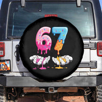 Funny 67 Six Seven Ice Cream Drip Spare Tire Cover Cool Meme 6 7 Funny Number Couple Matching Costume - Wonder Print Shop