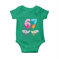 Funny 67 Six Seven Ice Cream Drip Baby Onesie Cool Meme 6 7 Funny Number Couple Matching Costume - Wonder Print Shop