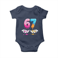 Funny 67 Six Seven Ice Cream Drip Baby Onesie Cool Meme 6 7 Funny Number Couple Matching Costume - Wonder Print Shop