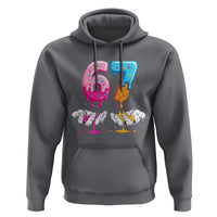Funny 67 Six Seven Ice Cream Drip Hoodie Cool Meme 6 7 Funny Number Couple Matching Costume - Wonder Print Shop