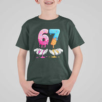 Funny 67 Six Seven Ice Cream Drip T Shirt For Kid Cool Meme 6 7 Funny Number Couple Matching Costume - Wonder Print Shop