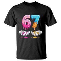 Funny 67 Six Seven Ice Cream Drip T Shirt Cool Meme 6 7 Funny Number Couple Matching Costume - Wonder Print Shop
