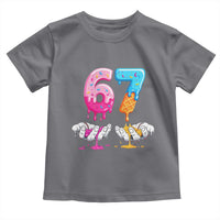 Funny 67 Six Seven Ice Cream Drip Toddler T Shirt Cool Meme 6 7 Funny Number Couple Matching Costume - Wonder Print Shop