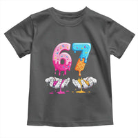Funny 67 Six Seven Ice Cream Drip Toddler T Shirt Cool Meme 6 7 Funny Number Couple Matching Costume - Wonder Print Shop