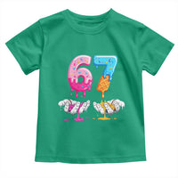 Funny 67 Six Seven Ice Cream Drip Toddler T Shirt Cool Meme 6 7 Funny Number Couple Matching Costume - Wonder Print Shop